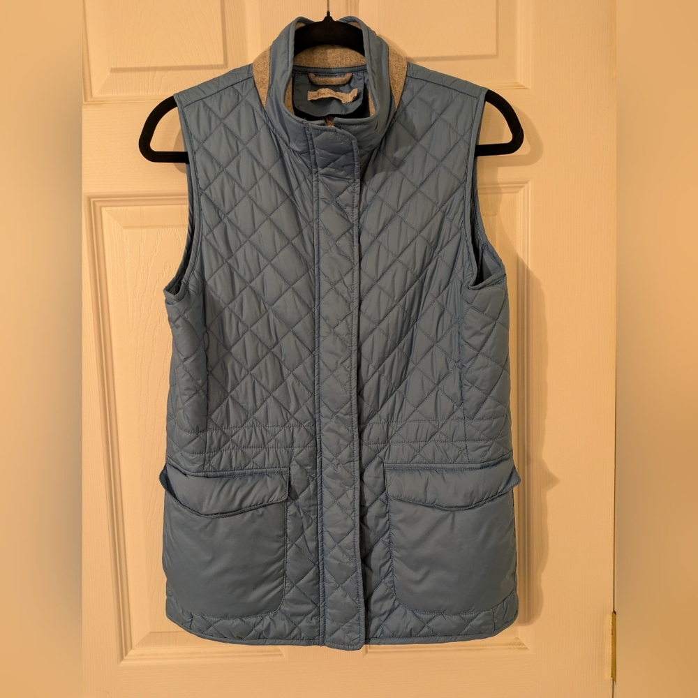 Peter Millar Quilted Blue Vest For Golf
